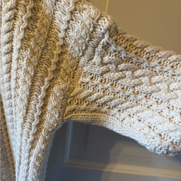 Ralph Lauren Black Label Cream Cable Knit Turtleneck Sweater EUC - Picture 6 of 7